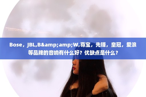 Bose，JBL,B&W,尊宝，先锋，皇冠，爱浪等品牌的音响有什么好？优缺点是什么？