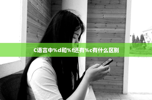 C语言中%d和%f还有%c有什么区别