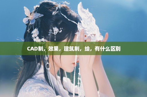 CAD制，效果，建筑制，绘，有什么区别