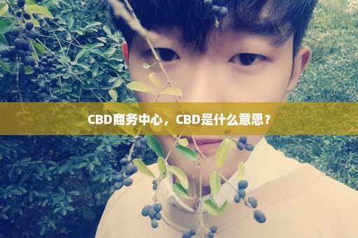 CBD商务中心，CBD是什么意思？