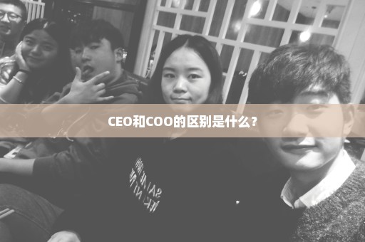 CEO和COO的区别是什么？