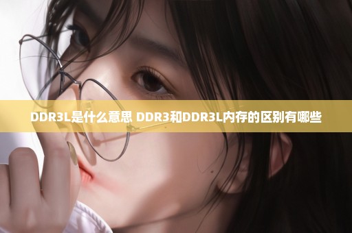 DDR3L是什么意思 DDR3和DDR3L内存的区别有哪些