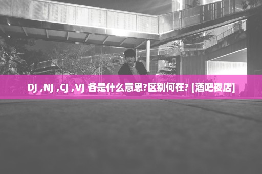 DJ ,NJ ,CJ ,VJ 各是什么意思?区别何在? [酒吧夜店]