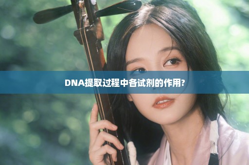 DNA提取过程中各试剂的作用?