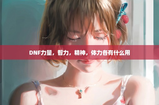 DNF力量，智力，精神，体力各有什么用