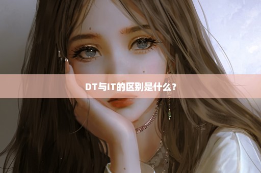 DT与IT的区别是什么？