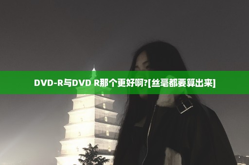 DVD-R与DVD+R那个更好啊?[丝毫都要算出来]