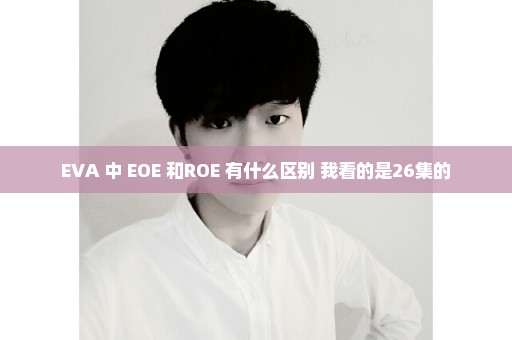 EVA 中 EOE 和ROE 有什么区别 我看的是26集的