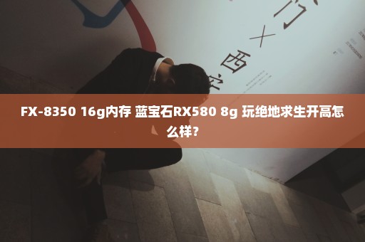 FX-8350 16g内存 蓝宝石RX580 8g 玩绝地求生开高怎么样？