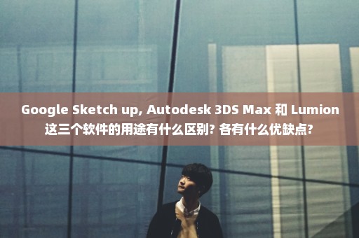 Google Sketch up, Autodesk 3DS Max 和 Lumion这三个软件的用途有什么区别? 各有什么优缺点?