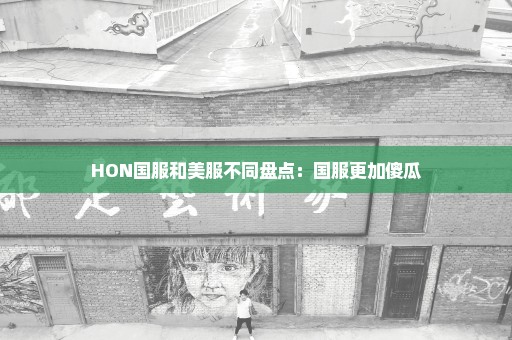 HON国服和美服不同盘点：国服更加傻瓜