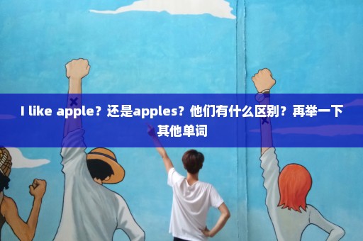 I like apple？还是apples？他们有什么区别？再举一下其他单词