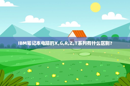 IBM笔记本电脑的X,G,R,Z,T系列有什么区别？