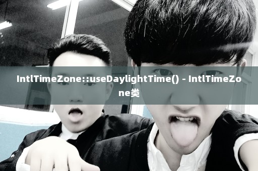 IntlTimeZone::useDaylightTime() - IntlTimeZone类