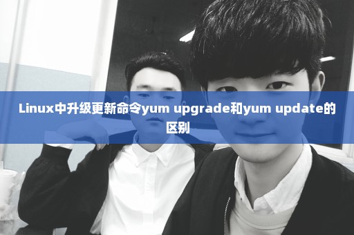 Linux中升级更新命令yum upgrade和yum update的区别