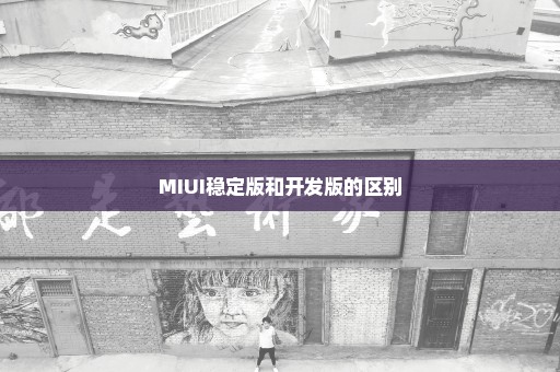 MIUI稳定版和开发版的区别