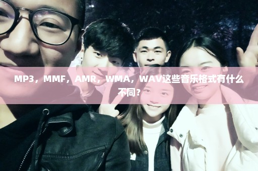 MP3，MMF，AMR，WMA，WAV这些音乐格式有什么不同？