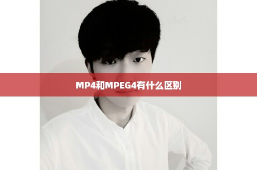 MP4和MPEG4有什么区别