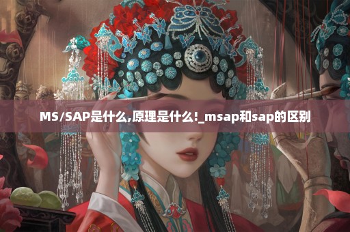 MS/SAP是什么,原理是什么!_msap和sap的区别