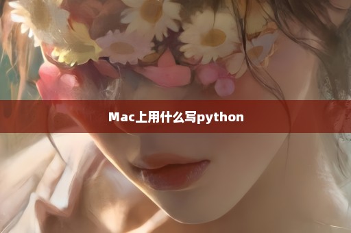 Mac上用什么写python