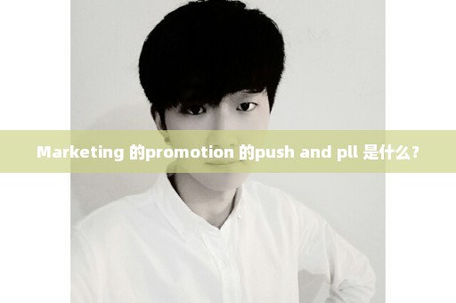 Marketing 的promotion 的push and pll 是什么？