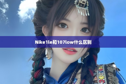 Nike1le和107low什么区别