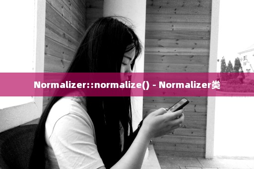 Normalizer::normalize() - Normalizer类