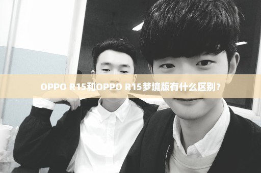 OPPO R15和OPPO R15梦境版有什么区别？