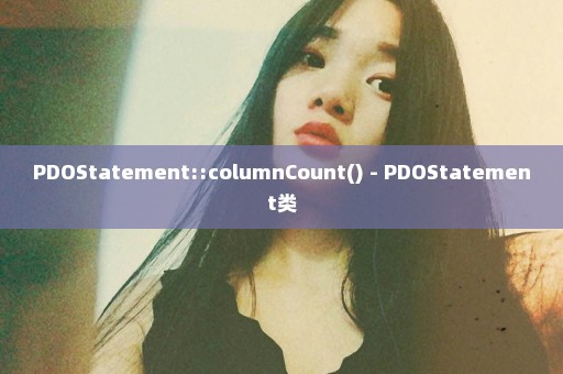 PDOStatement::columnCount() - PDOStatement类