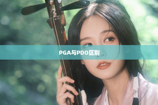 PGA与PDO区别