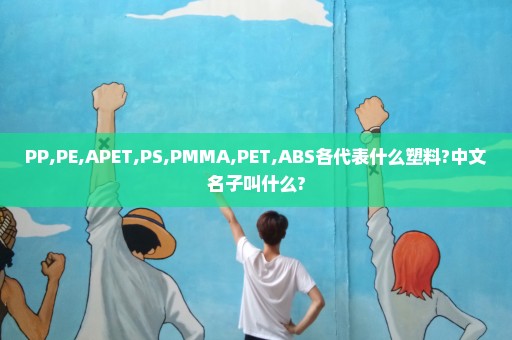 PP,PE,APET,PS,PMMA,PET,ABS各代表什么塑料?中文名子叫什么?