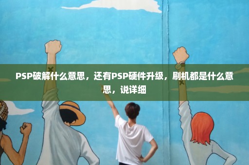 PSP破解什么意思，还有PSP硬件升级，刷机都是什么意思，说详细