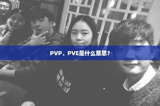 PVP、PVE是什么意思？