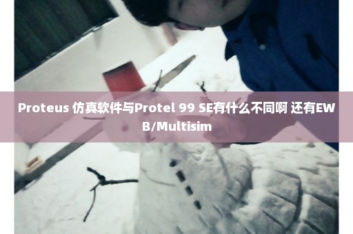 Proteus 仿真软件与Protel 99 SE有什么不同啊 还有EWB/Multisim