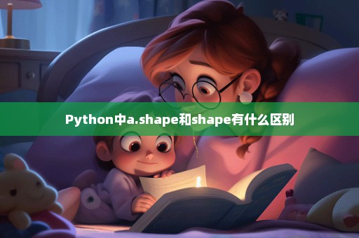 Python中a.shape和shape有什么区别