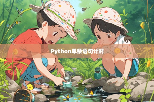 Python单条语句计时