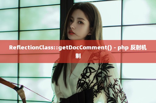 ReflectionClass::getDocComment() - php 反射机制