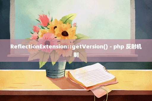 ReflectionExtension::getVersion() - php 反射机制