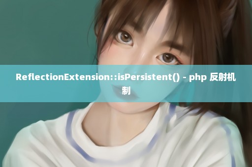 ReflectionExtension::isPersistent() - php 反射机制