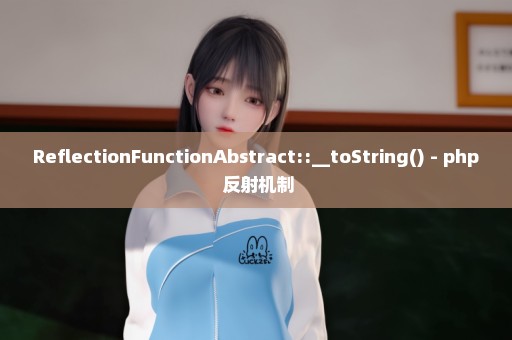 ReflectionFunctionAbstract::__toString() - php 反射机制