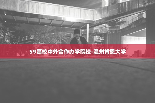 S9高校中外合作办学院校-温州肯恩大学