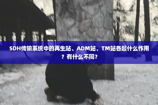 SDH传输系统中的再生站、ADM站、TM站各起什么作用？有什么不同？