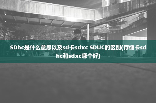 SDhc是什么意思以及sd卡sdxc SDUC的区别(存储卡sdhc和sdxc哪个好)