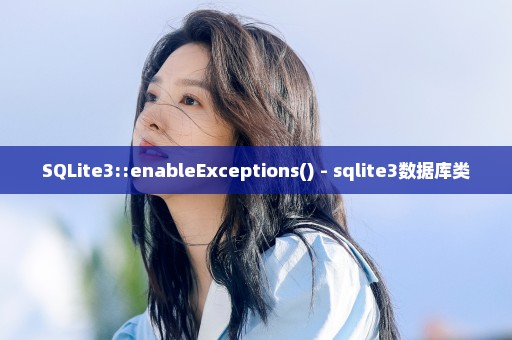 SQLite3::enableExceptions() - sqlite3数据库类