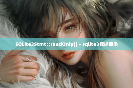 SQLite3Stmt::readOnly() - sqlite3数据库类