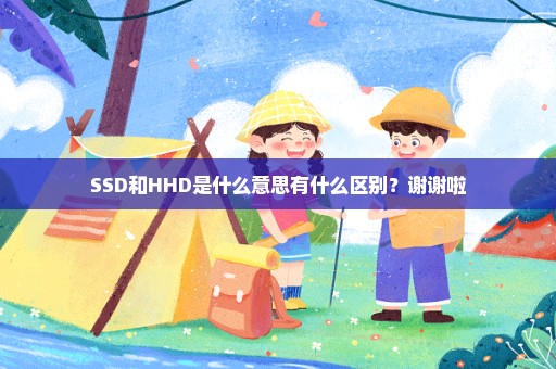 SSD和HHD是什么意思有什么区别？谢谢啦