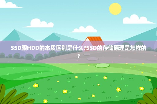 SSD跟HDD的本质区别是什么?SSD的存储原理是怎样的?