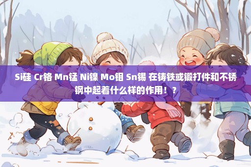 Si硅 Cr铬 Mn锰 Ni镍 Mo钼 Sn锡 在铸铁或锻打件和不锈钢中起着什么样的作用！？