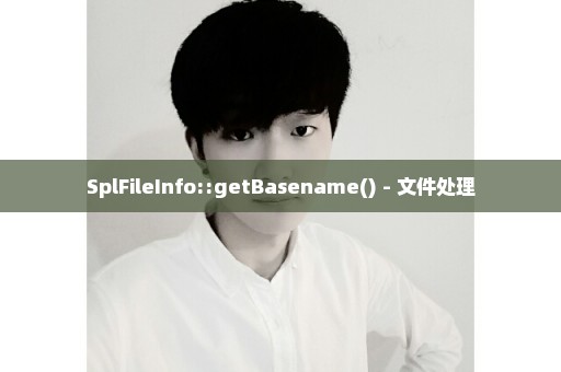 SplFileInfo::getBasename() - 文件处理