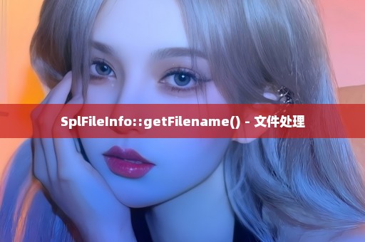 SplFileInfo::getFilename() - 文件处理